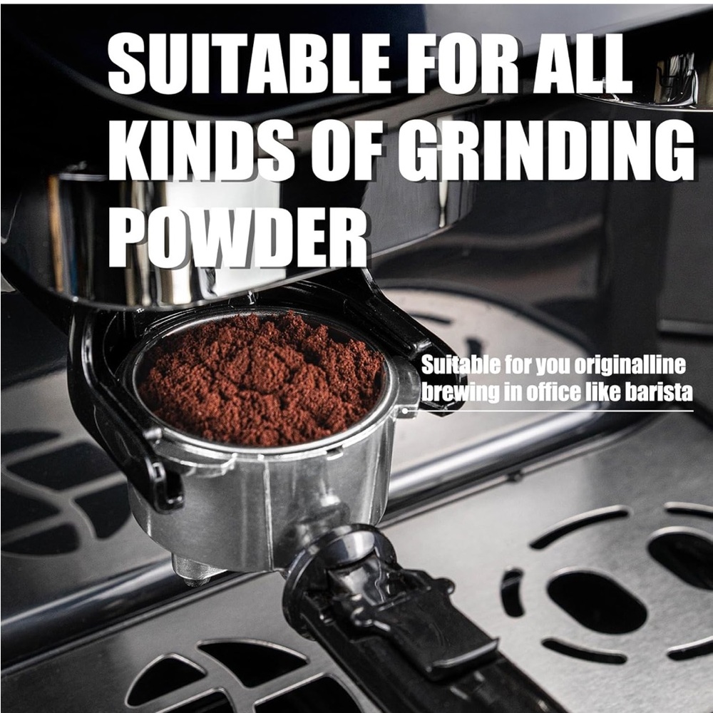Elegant Cream Espresso Machine with Built-in Grinder - Picture 3 of 8